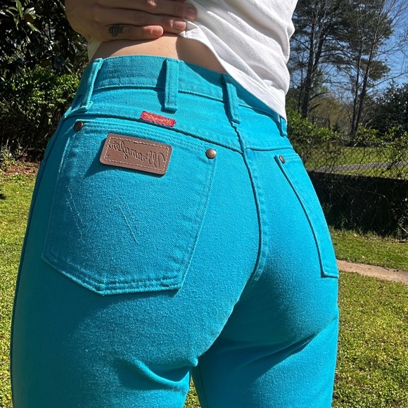 Wrangler Denim - High-Waist Turquoise Women’s Jeans